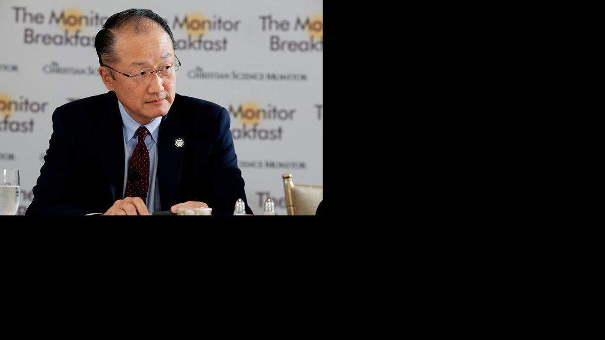 Monitor breakfast with World Bank President Dr. Jim Kim. 
