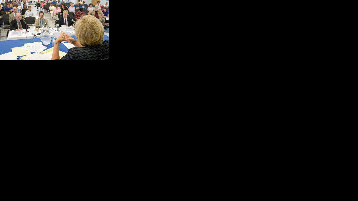 Sen. Claire McCaskill spoke with a panel uring a Senate hearing on reverse mortgages in June 2009.