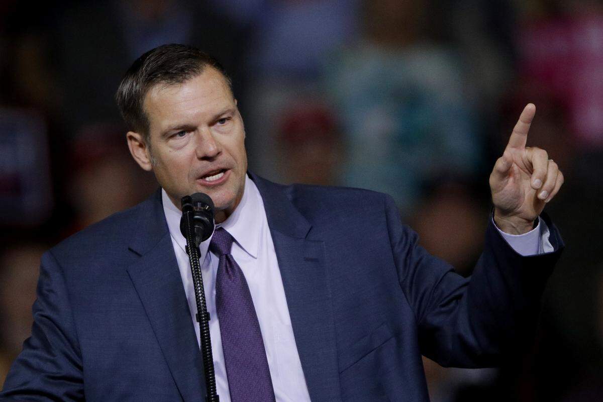 Kris Kobach of Kansas touted his involvement with We Build the Wall during his unsuccessful Senate race. He has not been charged and is not referenced in the indictment.