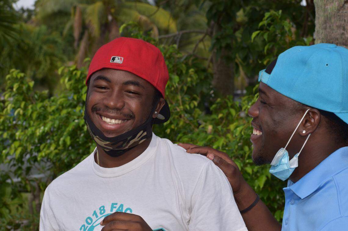John Nalus and Lovensky Nalus, 21 and 27, respectively, support an ailing father, their mother back in Haiti and Lovensky’s daughter, Chrislove.