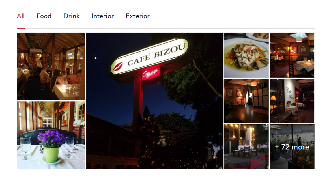 Café Bizou in Agoura Hills, California.