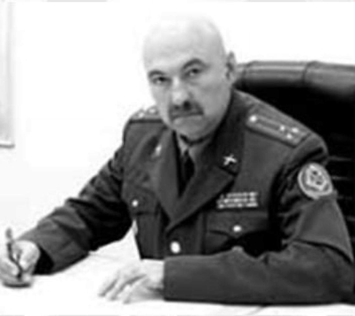 This undated photo on a Russian defense ministry website shows Major Gen. Stepan Stepanovich Yaroschuk