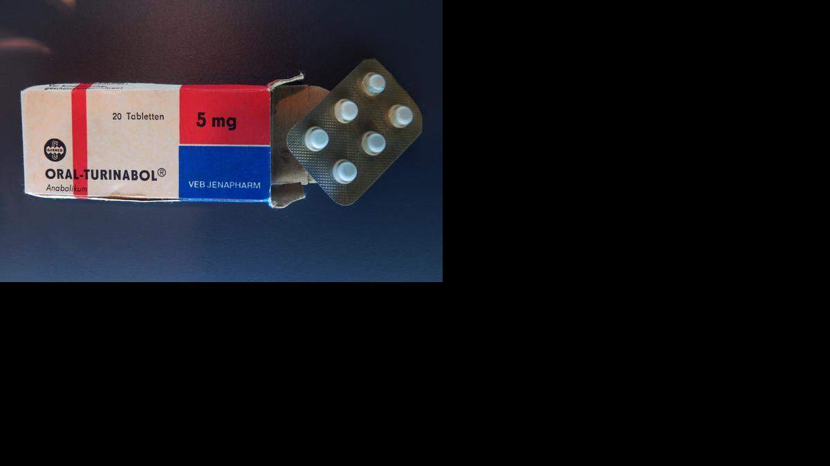 The infamous “blue pills” passed off as vitamins to many young East German athletes during the Stasi secret police-run program to produce better national sports results between 1966 and the reunification of Germany in 1990. The pills were photographed Berlin’s DDR Museum. 
