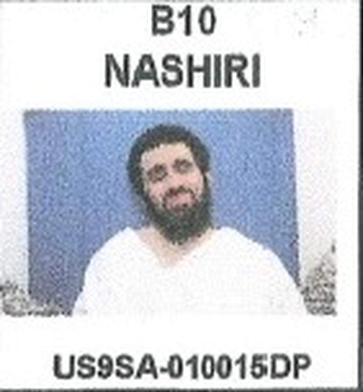The alleged plotter of al-Qaida's Oct. 12, 2000 USS Cole attack, Abd al Rahim al Nashiri, soon after his 2006 transfer to Guantánamo from four years in the CIA's secret overseas prison network in an image obtained by McClatchy.