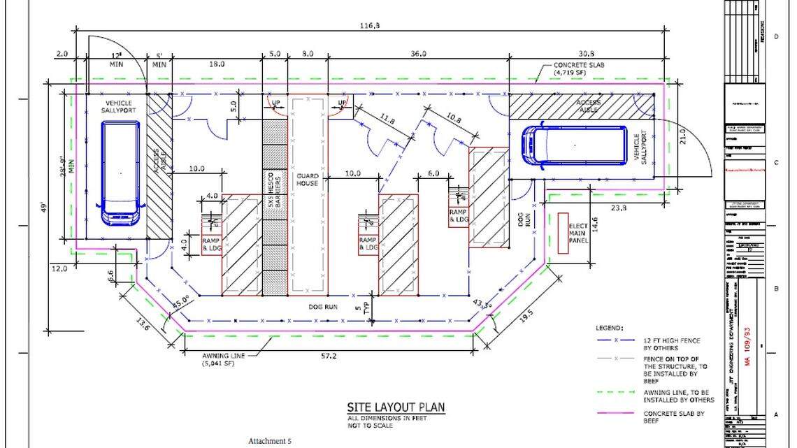 Why is Guantánamo seeking a wheelchair-accessible three-cell compound? Contingencies.