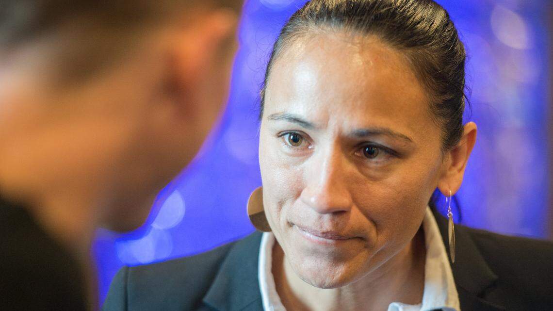 Sharice Davids wants to curb money in politics while she’s raising big dollars