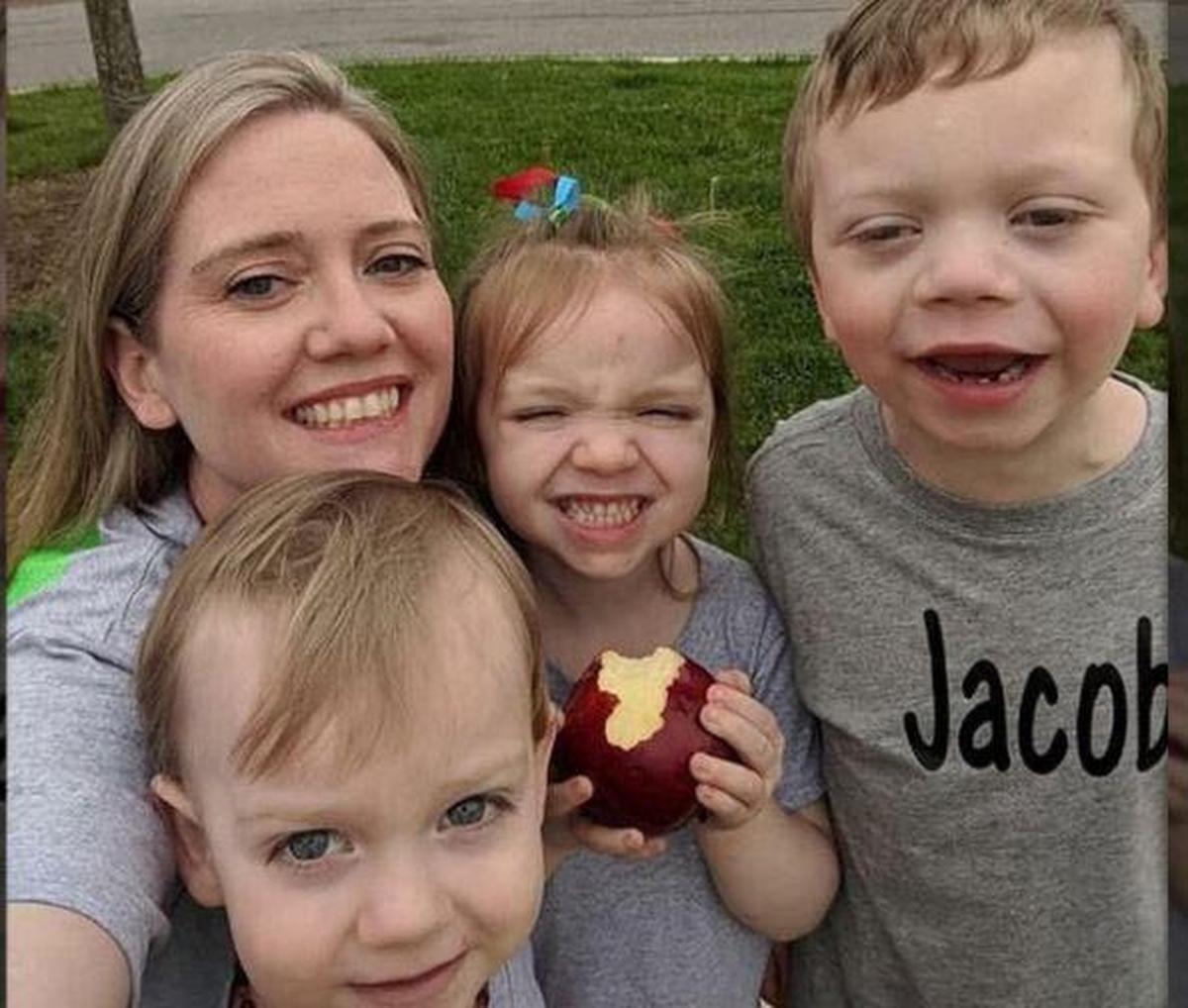 Paxton Edwards, with his mom, Julie, his sister, Brinley, and his brother, Jacob. All were shot and killed by their father, who then committed suicide.
