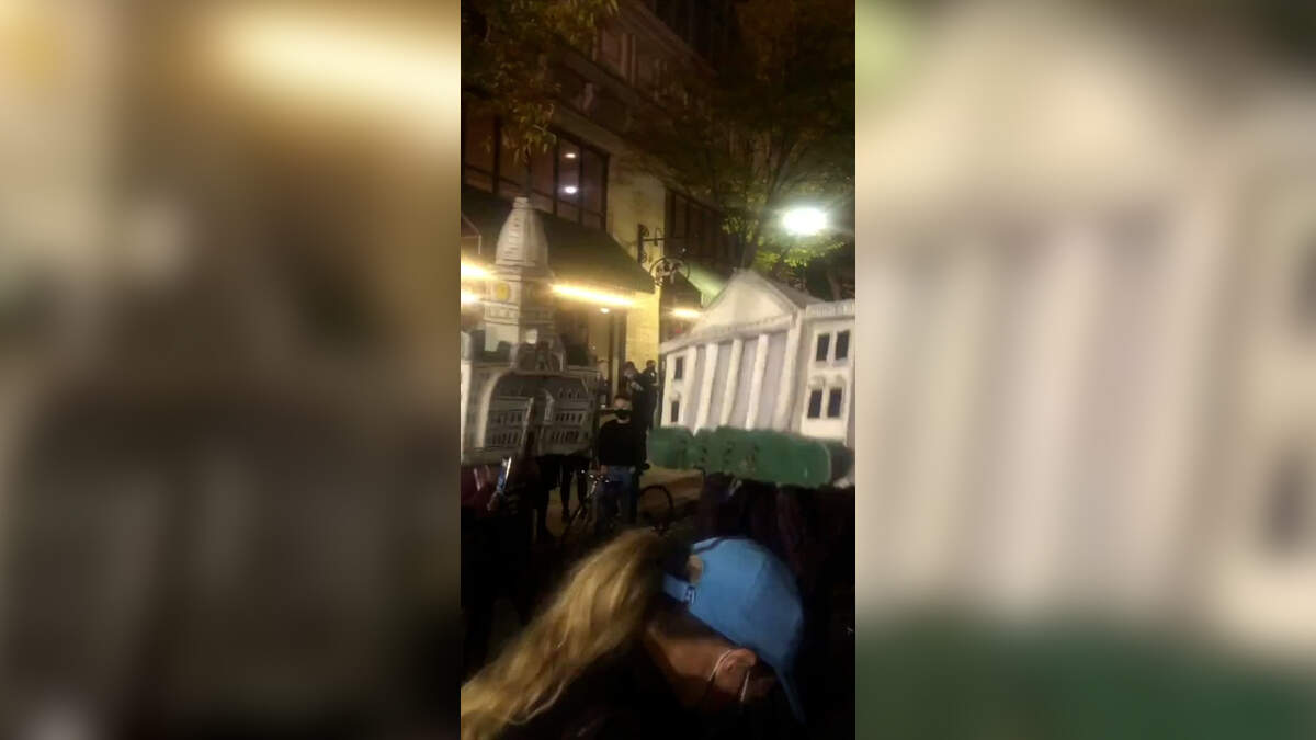 Some demonstrators donning costumes got funky in Philadelphia while Pennsylvania officials continued to count votes in the 2020 election.