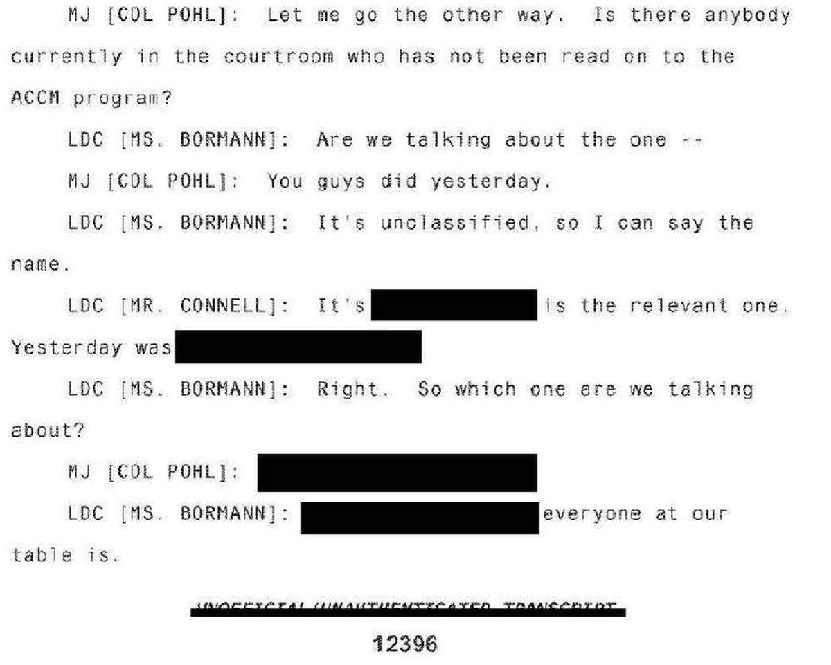 Some defense lawyers thought the codename of a now-defunct top secret program was unclassified. This recently released war court transcript shows it isn’t.