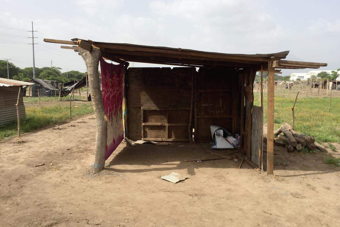 Some of the huts on seized land in Chinandega, Nicaragua, are sturdier than others. Land takeovers have proliferated in the country as a crisis hitting President Daniel Ortega drags on.