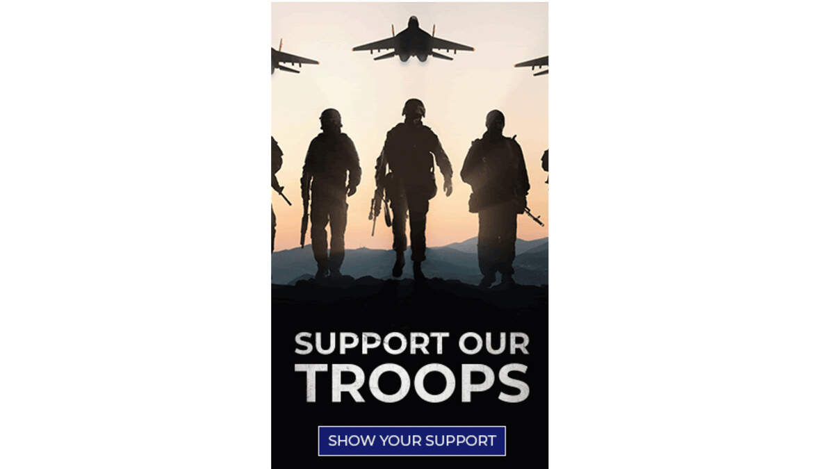 Russian jets featured in Trump Support Our Troops ad