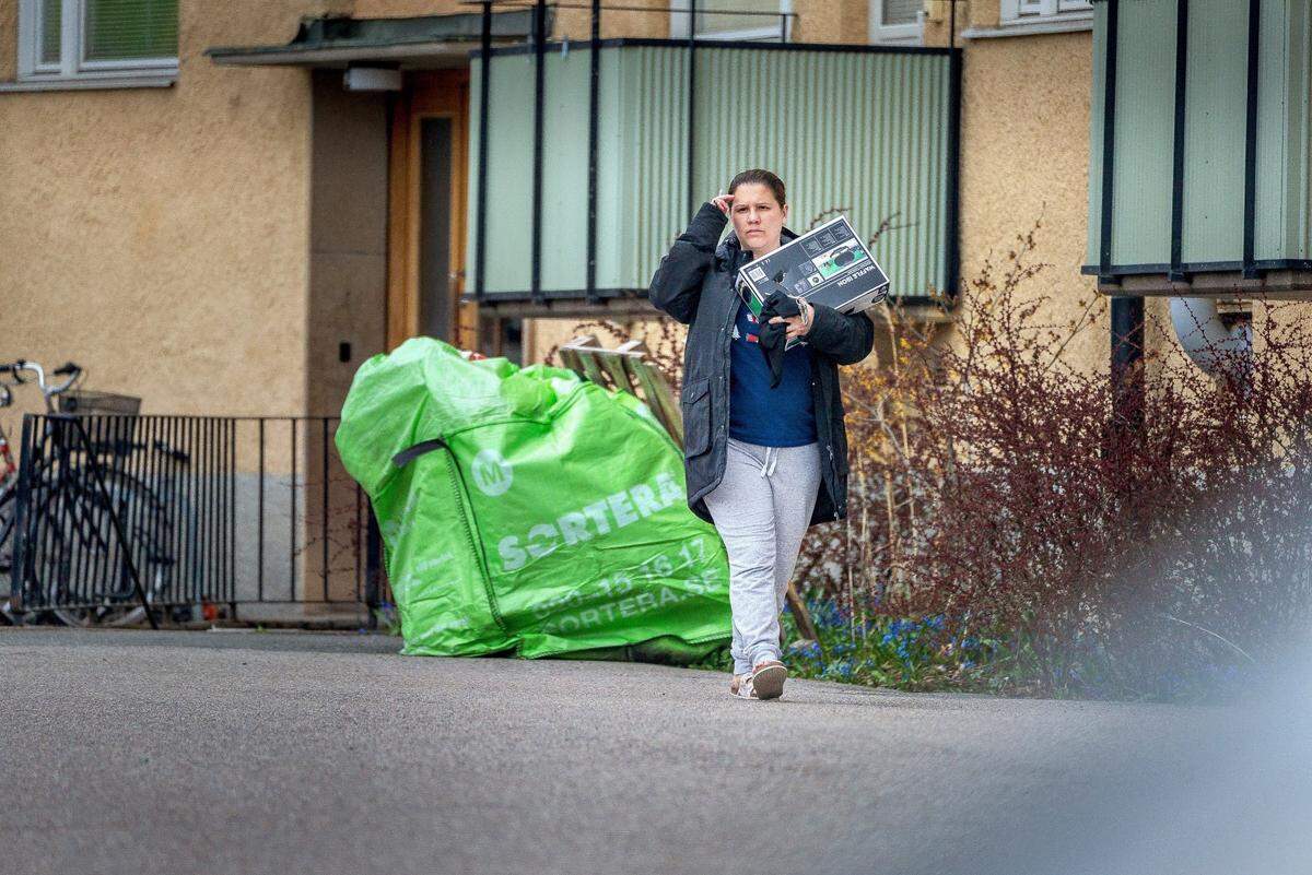 Jestine Iannotti, shown walking in Stockholm, Sweden, on April 26, 2021, declined to comment when asked about her no-party bid for the Florida state senate. The Orlando-area woman was one of three so-called ghost candidates accused of running to siphon away votes from Democrats. A joint investigation by the Miami Herald, McClatchy and Sweden’s Dagens Nyheter found she had already sought to move to Sweden before filing to run for office, and that she pressed for a visa the day before Nov. 3, 2020, elections.