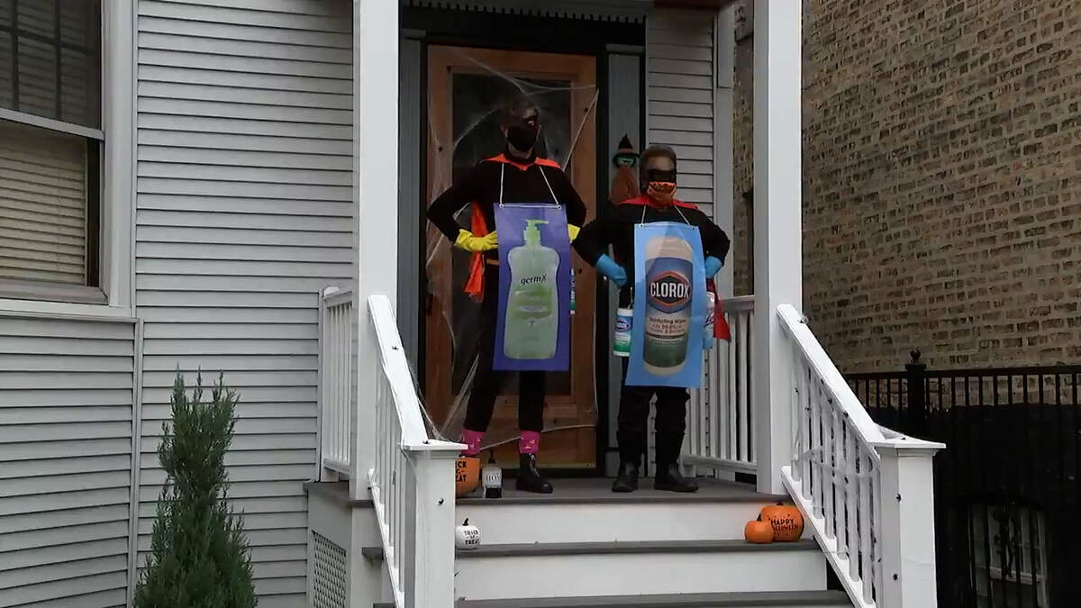 Chicago mayor Lori Lightfoot released a Halloween safety message in which she wears a costume and encourages the use of a face mask and hand sanitizer.