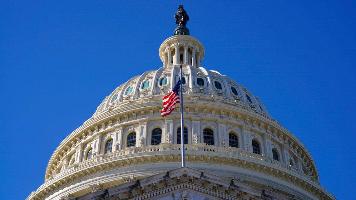 In this Tuesday, Dec. 29, 2020, file photo, is the U.S. Capitol in Washington. A Gallup poll found Americans view the Republican party as better on security, prosperity and the issue most important to them. But Democrats have a higher favorability rating overall. (AP Photo/Pablo Martinez Monsivais, File)