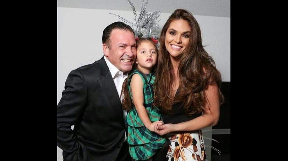 This photo posted in February 2019 on the public Instagram page of Oscar A. Faria shows him with his wife, Veruzhka Ramirez, Miss Venezuela in 1997, and their daughter, Sofia.