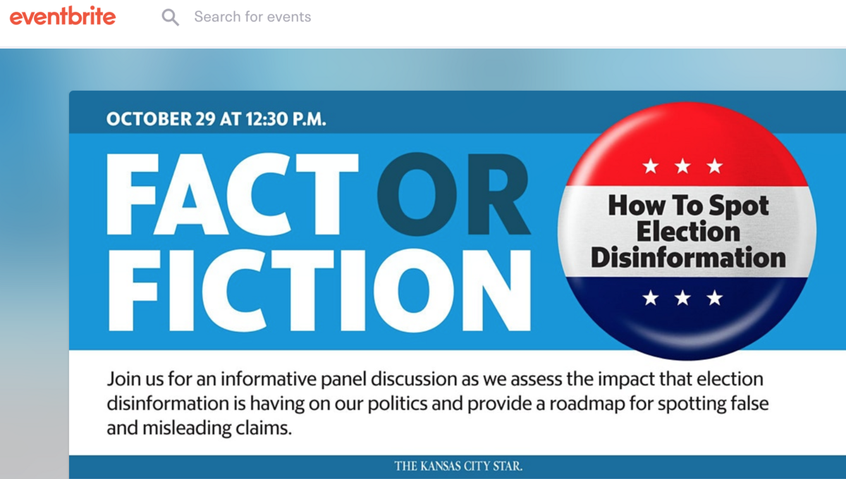 Disinformation event hosted by Kansas City Star