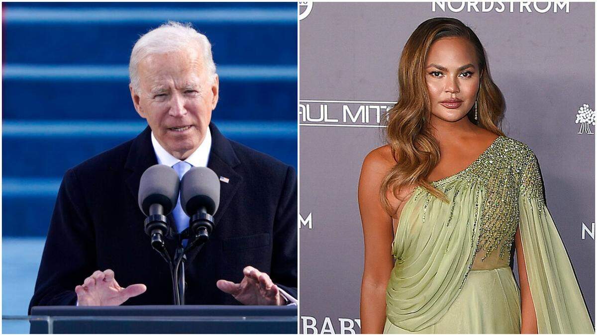 President Joe Biden made Chrissy Teigen one of the 12 people he follows on his @POTUS Twitter account.