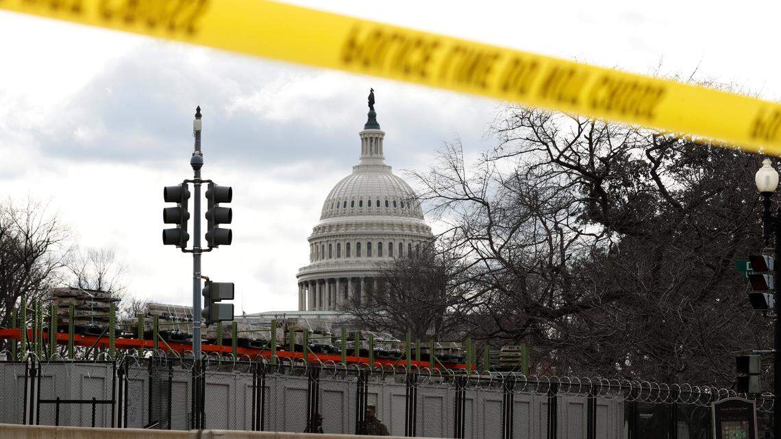An Ohio priest was suspended after he attended a Washington, D.C. rally on Jan. 6. (AP Photo/Rebecca Blackwell)