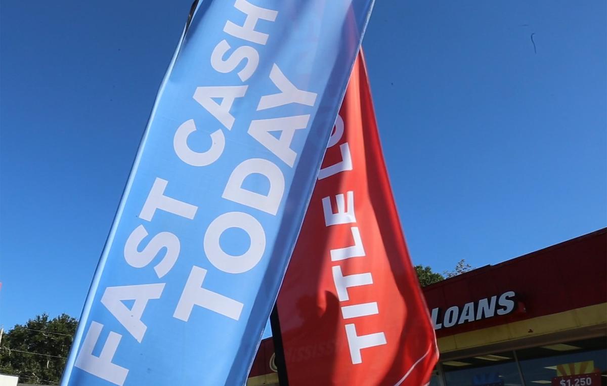 Businesses that offer loans to people without checking their credit like this one in Gulfport, Miss., shown on Thursday, Oct. 18, 2018, are pervasive in Mississippi and Georgia.