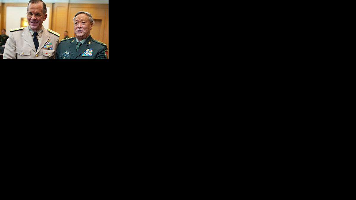 Admiral Mullen meets with Gen. Chen Bingde, chief of the General Staff of the Chinese People's Liberation Army