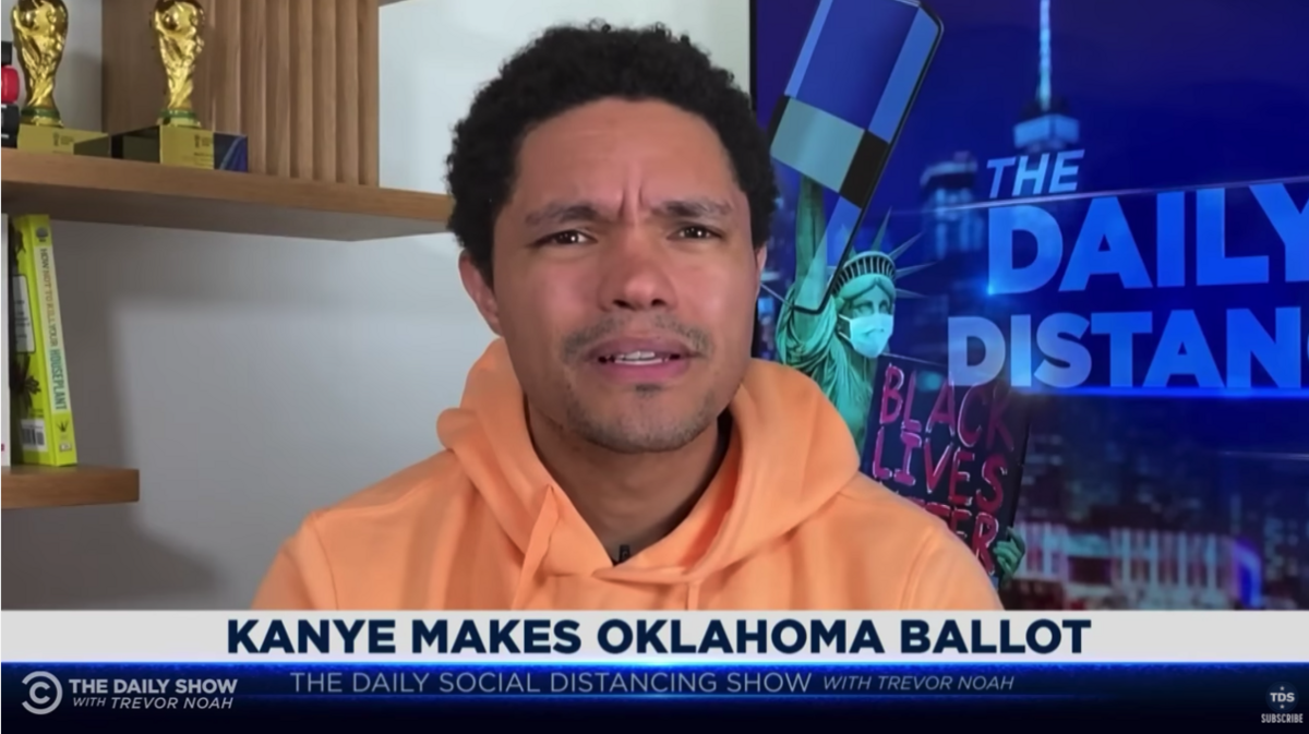 Trevor Noah discusses Kanye West being on the Oklahoma ballot