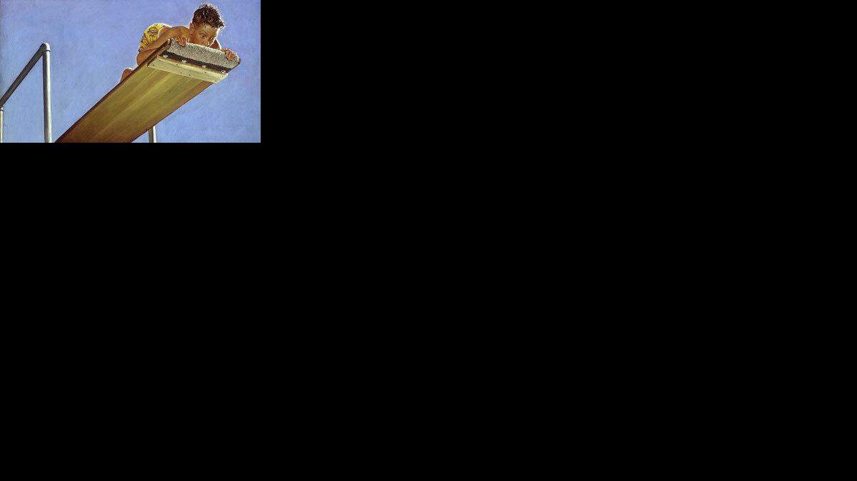 Norman Rockwell's 'Boy on High Dive' sums up how Steven Spielberg feels before starting a movie
