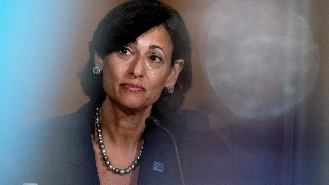 CDC Director Dr. Rochelle Walensky on Tuesday signed an order creating a new eviction moratorium that will last until Oct. 3 (Stefani Reynolds/The New York Times via AP, Pool)