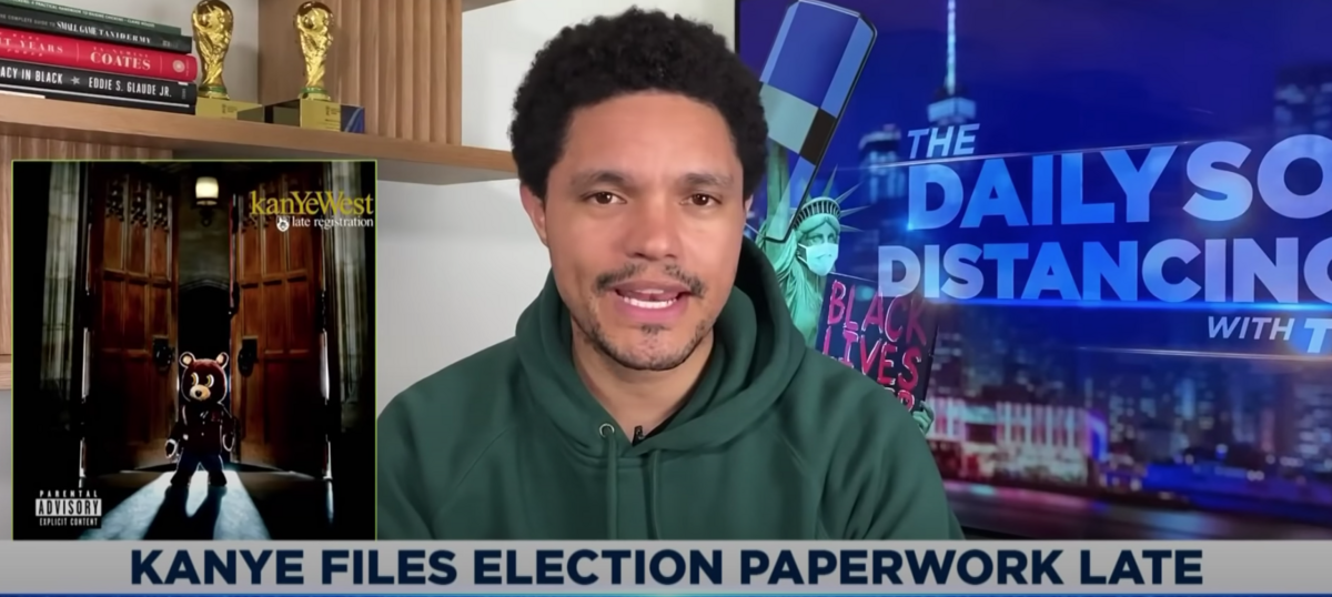 Trevor Noah talks about Kanye West’s bid to become a presidential candidate