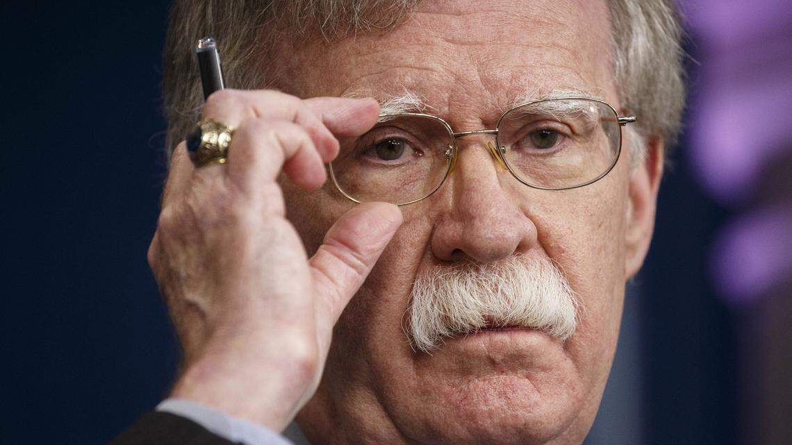 National Security Adviser John Bolton during a White House briefing in Washington, D.C. on Oct. 3, 2018.