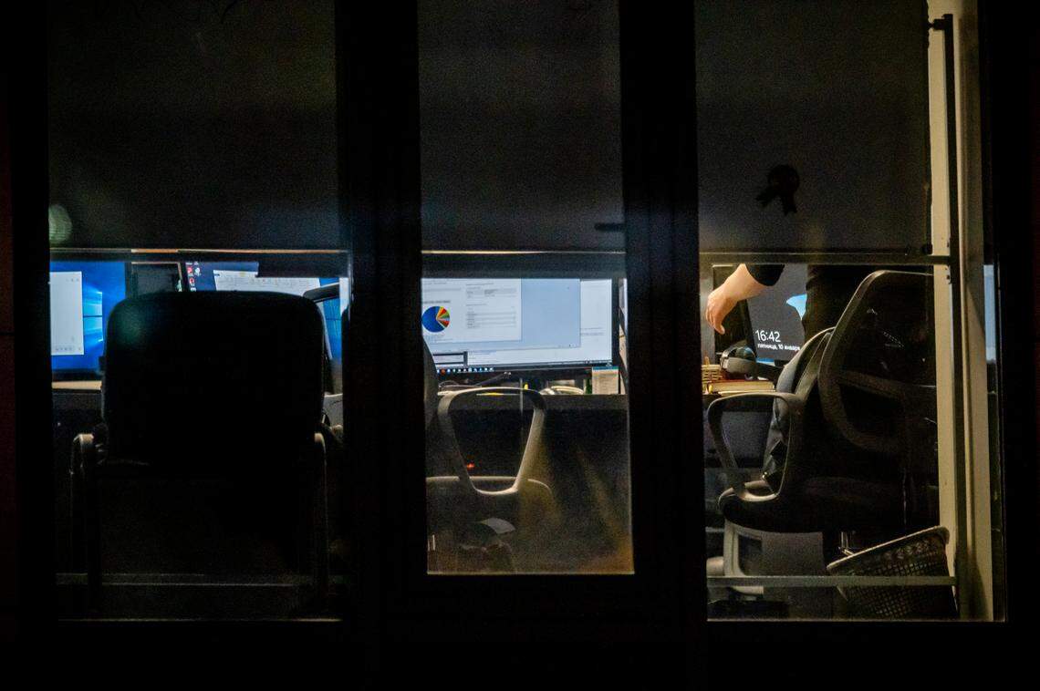 A glimpse of the offices of Milton Group in Kyiv, Ukraine.