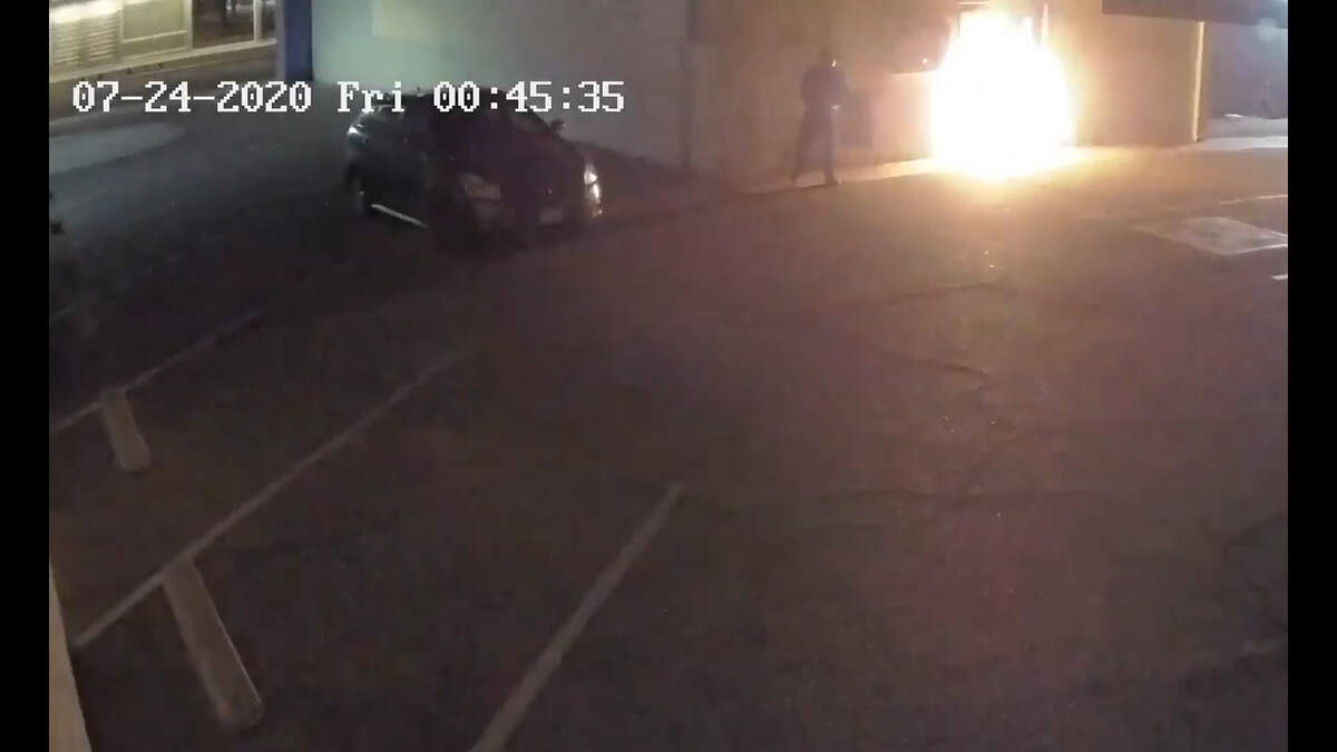 A former volunteer who was banned from the Democratic Party headquarters in Phoenix, Arizona is accused of setting it on fire on July 24, 2020