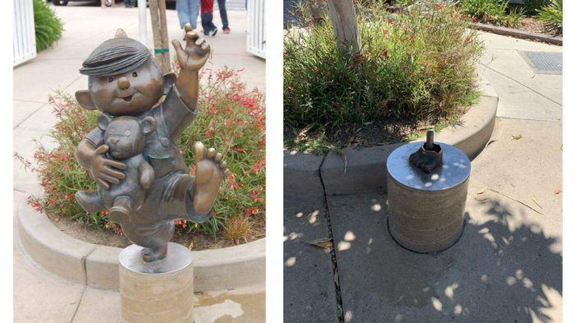 A beloved Dennis the Menace statue has been stolen from a California park — and it isn’t the first time the iconic figure has gone missing.