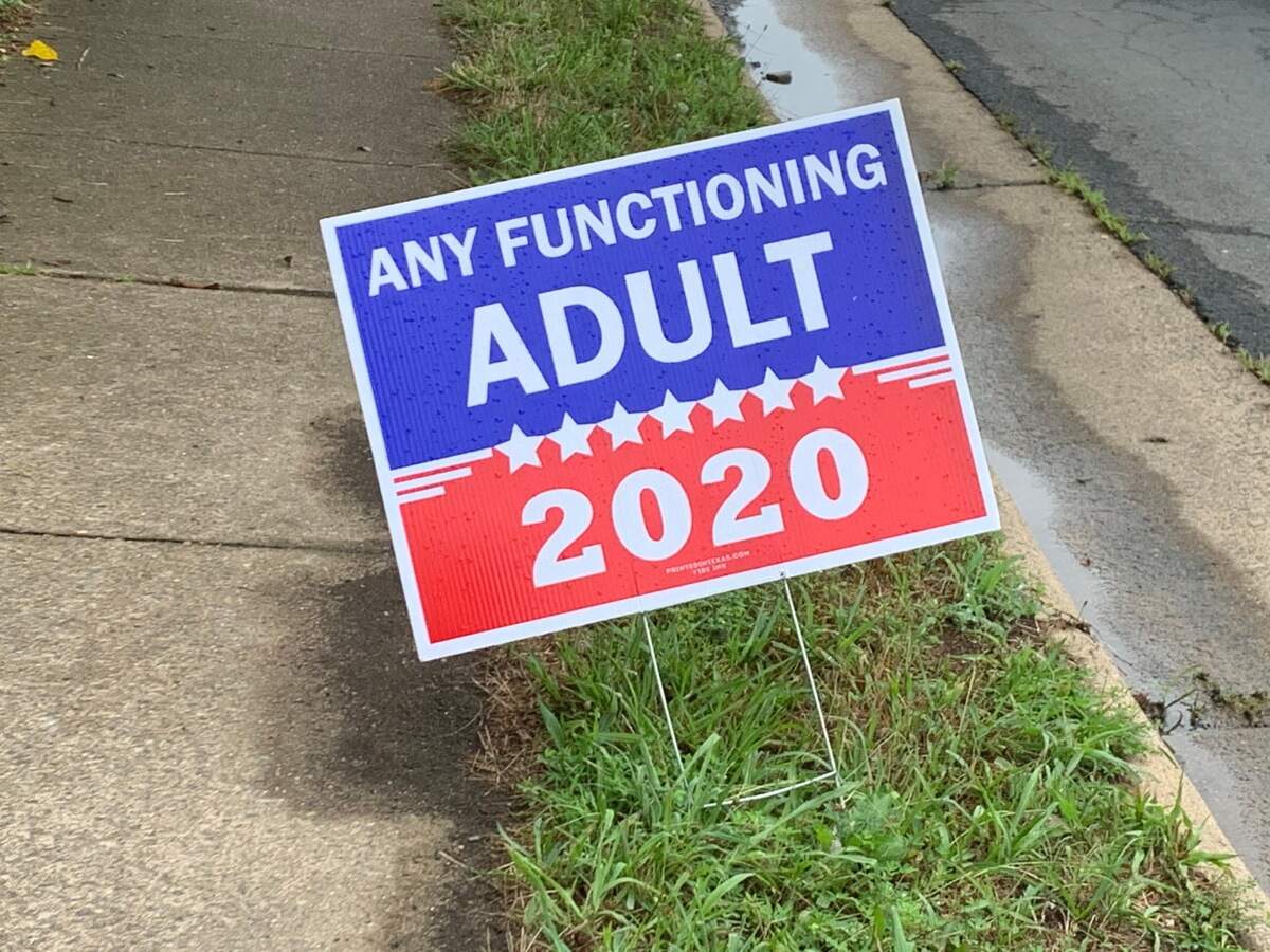 Political sign in Alexandria, Va.