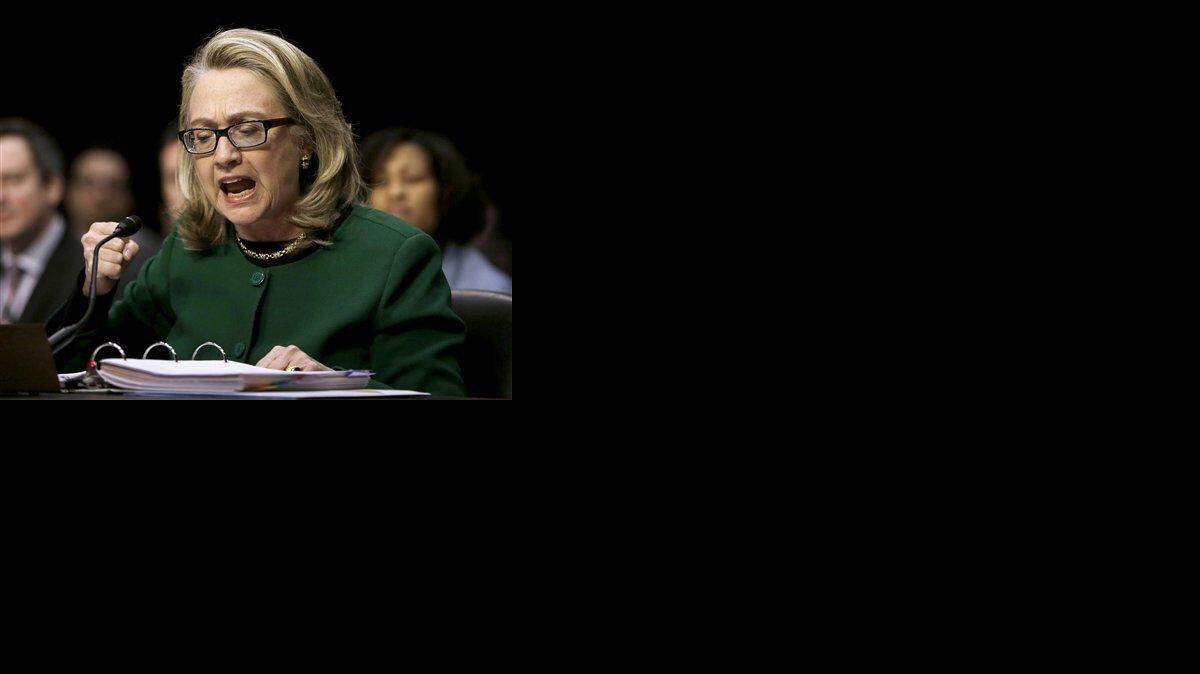 APTOPIX Clinton Libya