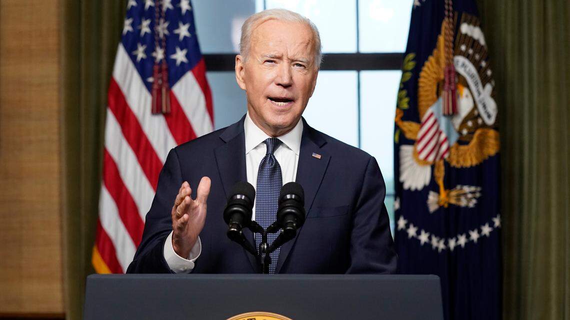 President Joe Biden will deliver remarks Monday on the situation in Afghanistan. (AP Photo/Andrew Harnik, Pool, File)