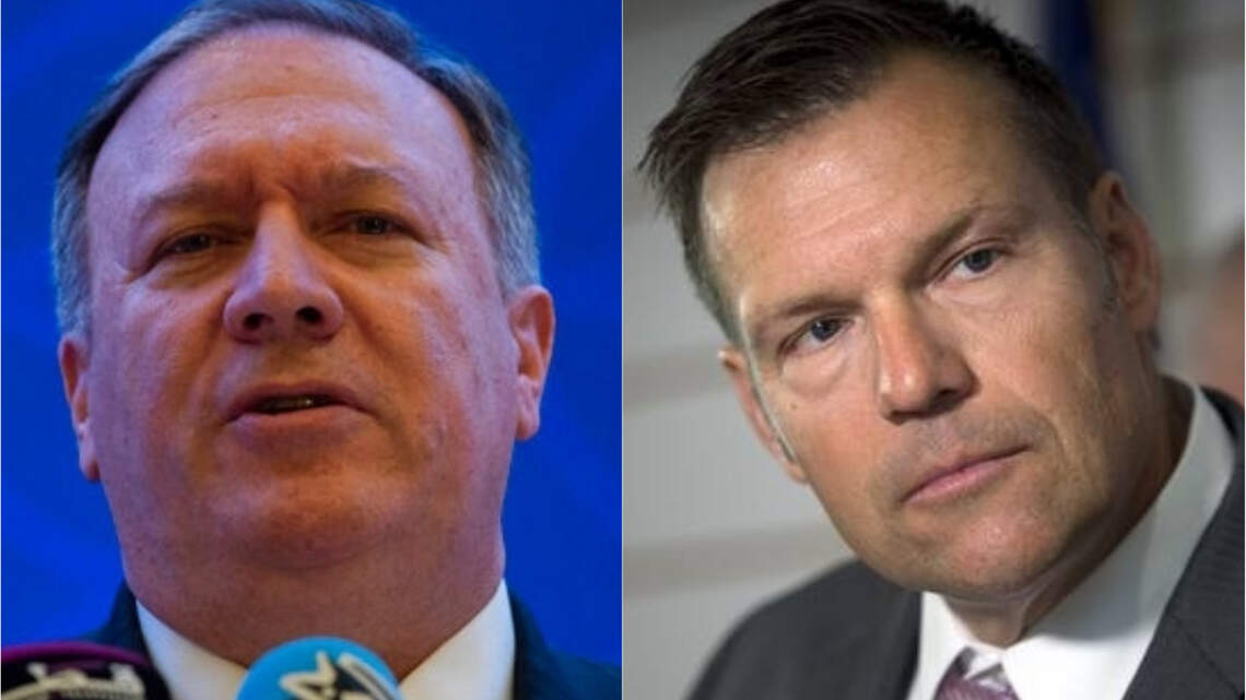 Conservative PAC pushes back on Pompeo with poll showing Kobach competitive in 2020