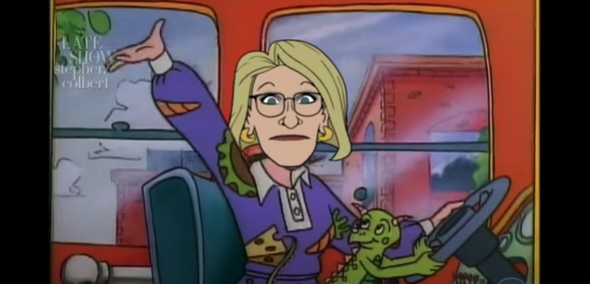 The Late Show subs Betsy Devos for Ms. Frizzle in their “Tragic School Bus” sketch