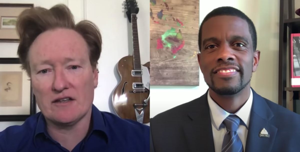 St. Paul, Minn. Mayor Melvin Carter joined comedian Conan O’Brien’s show to discuss how his community is responding to George Floyd’s death and police violence.