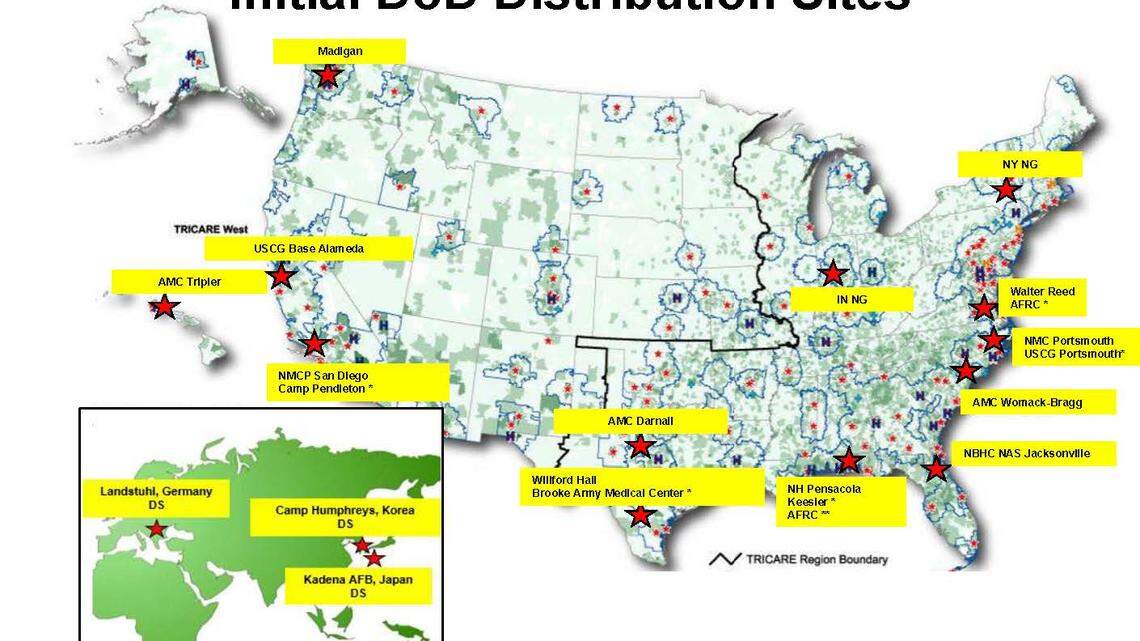 North Carolina, Washington bases among first military sites to get COVID vaccine