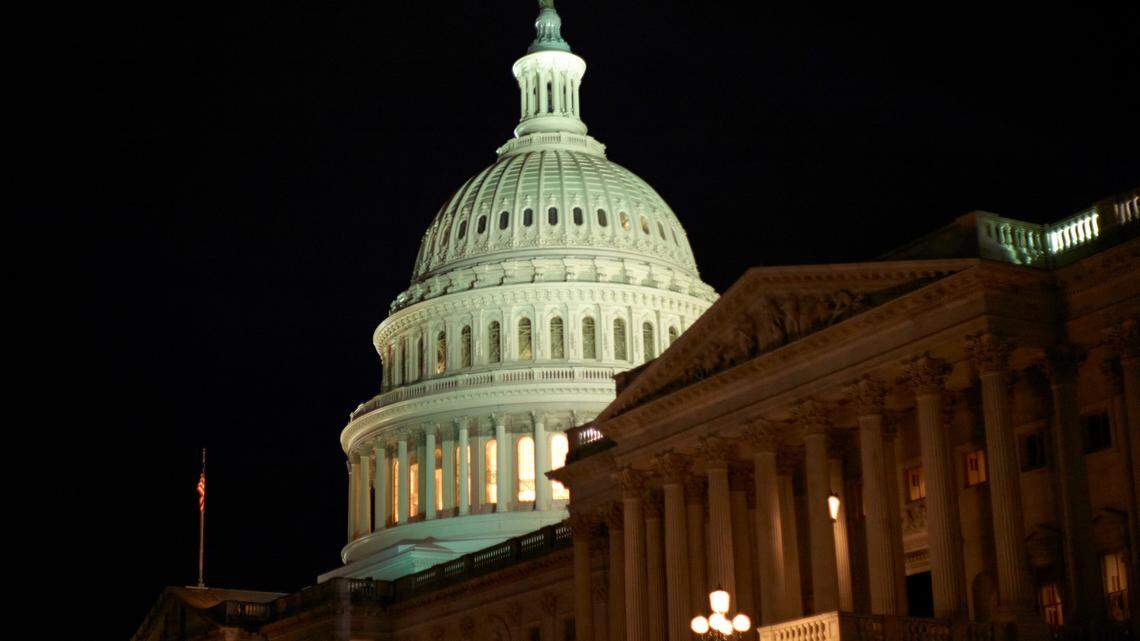 The United States Capitol building, east facade, at dawn is seen in this general view, Monday, Jan. 27, 2020, in Washington, DC. A group of lawmakers has requested an investigation into “suspicious” visitors seen at the complex the day before the violent attack.