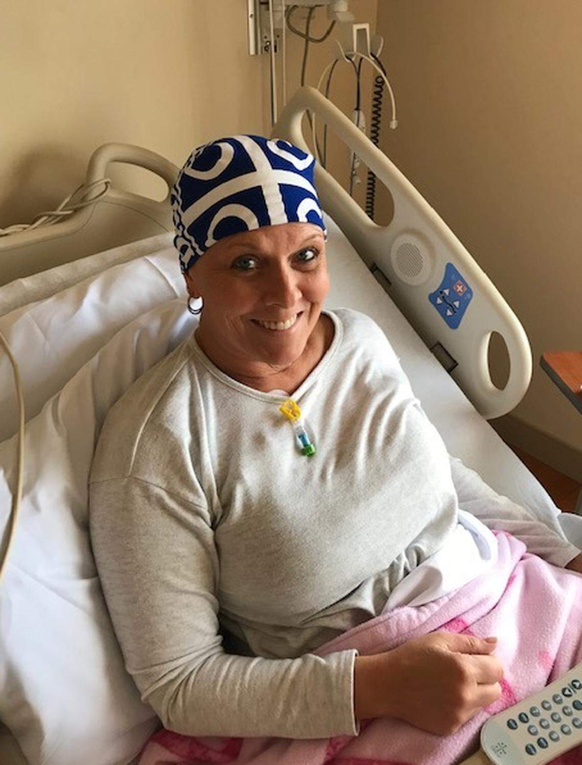 Retired Air National Guard Capt. Shelia Frankenfield and her future husband deployed within 30 days of each other to Balad, Iraq, in 2008. In 2012, they were diagnosed with cancer two weeks apart. She with breast cancer at age 42, he with testicular cancer at age 38.