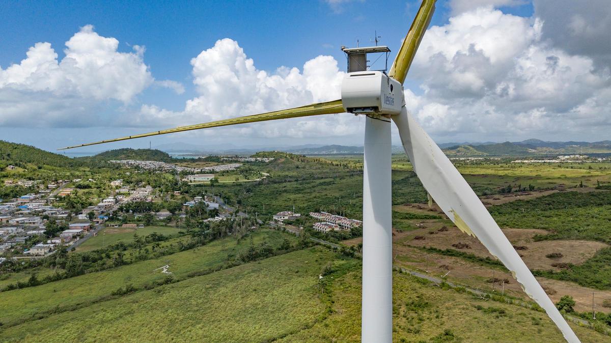 A year after Hurricane Maria struck Puerto Rico, damaged wind turbines are seen at the Punta Lima Wind Farm in Naguabo. It took 11 months before power was fully restored on the island, but its power grid was returned only to its previous, antiquated state.