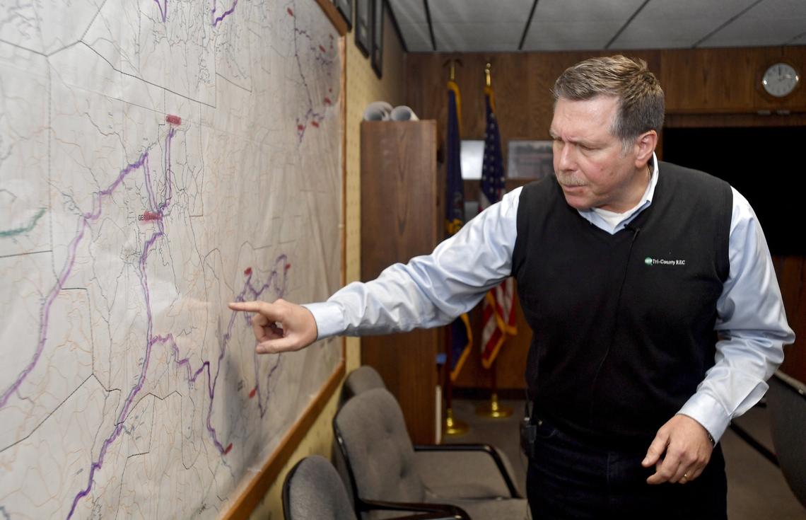 Craig Eccher, CEO of Tri-County Rural Electric Cooperative talks on Feb. 13 about how his company is looking to help their members get broadband.