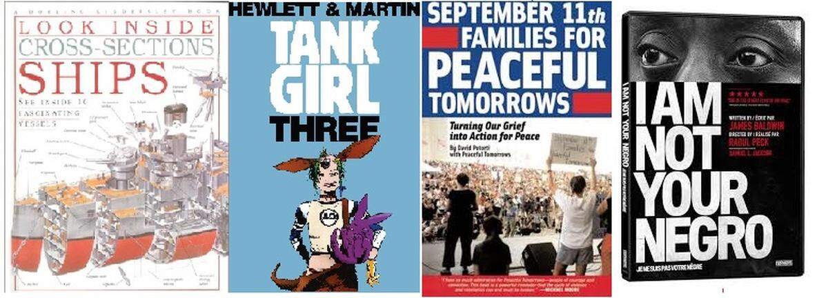 These four items were recently rejected by the Guantánamo prison library without explanation.