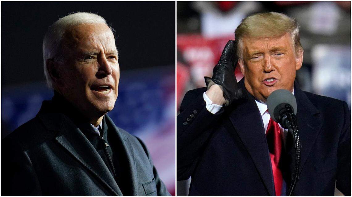 Democratic presidential nominee Joe Biden and President Donald Trump.