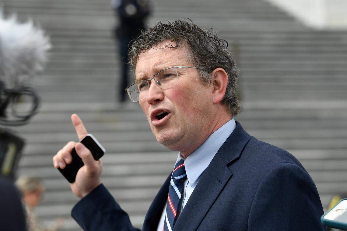 FILE - Rep. Thomas Massie, R-Ky., in 2020.