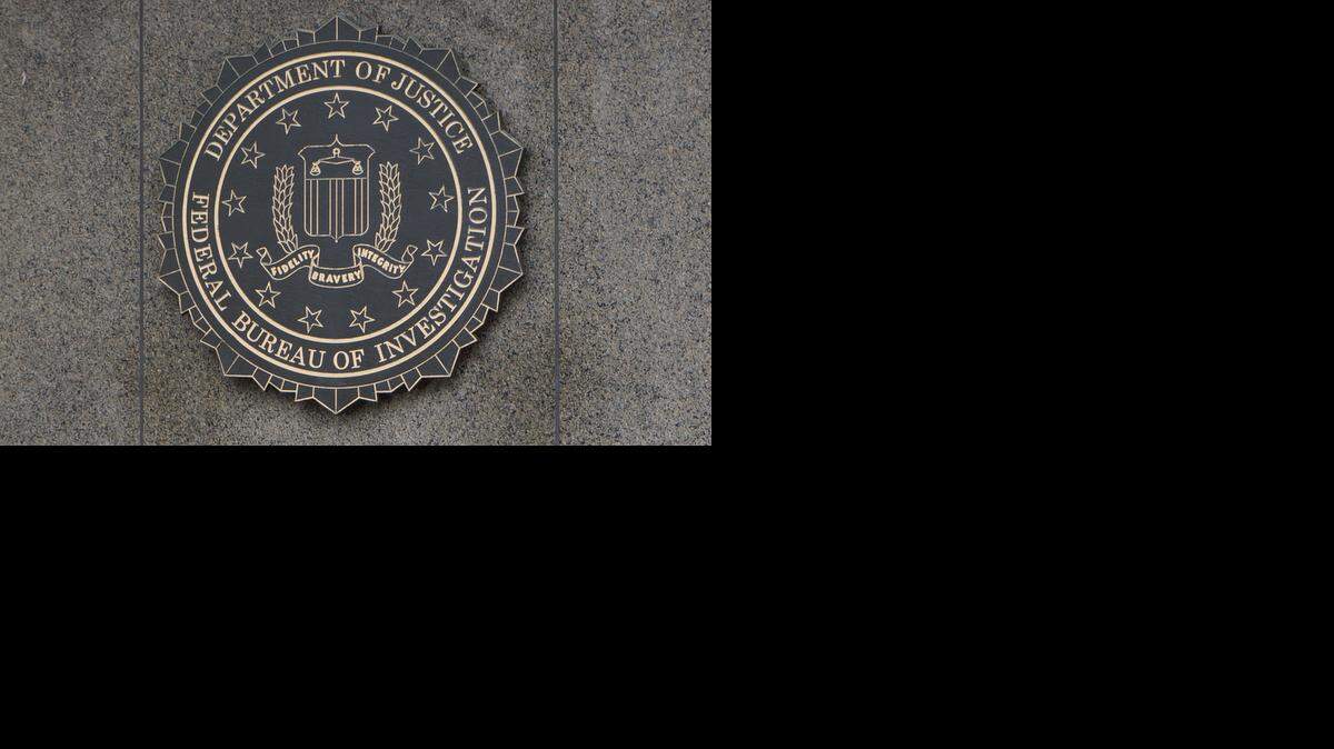 Outside the Department of Justice’s FBI building in Washington D.C. 
