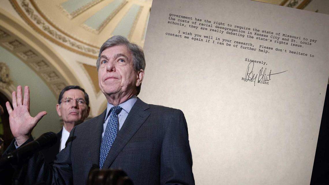 U.S. Sen. Roy Blunt of Missouri says he did not write — but did sign — a 1990 letter that discusses “states rights” as a cause of the Civil War, but makes no mention of slavery.