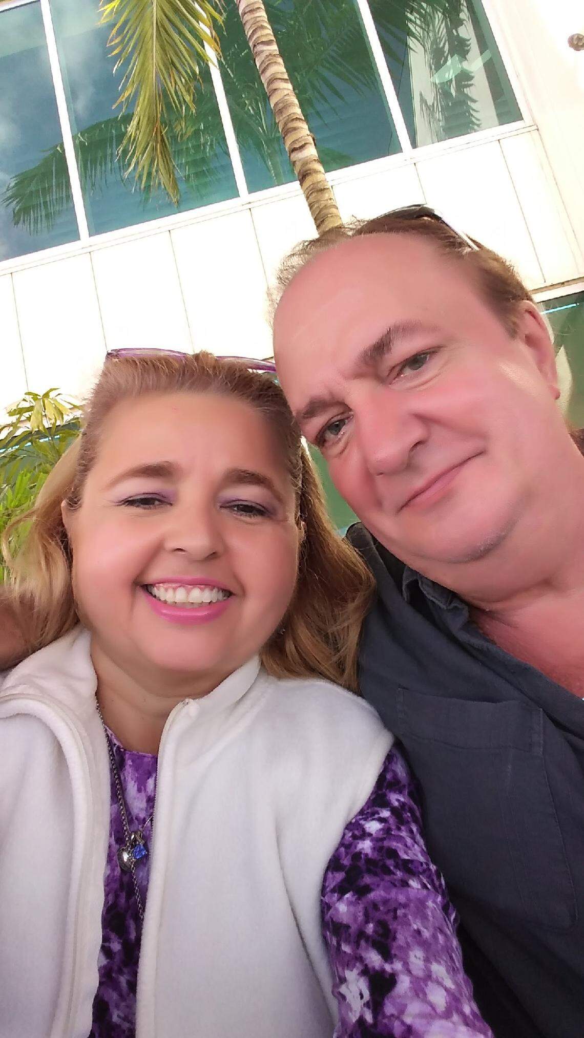 Carmen Cordoba with her husband, Peter Becker.