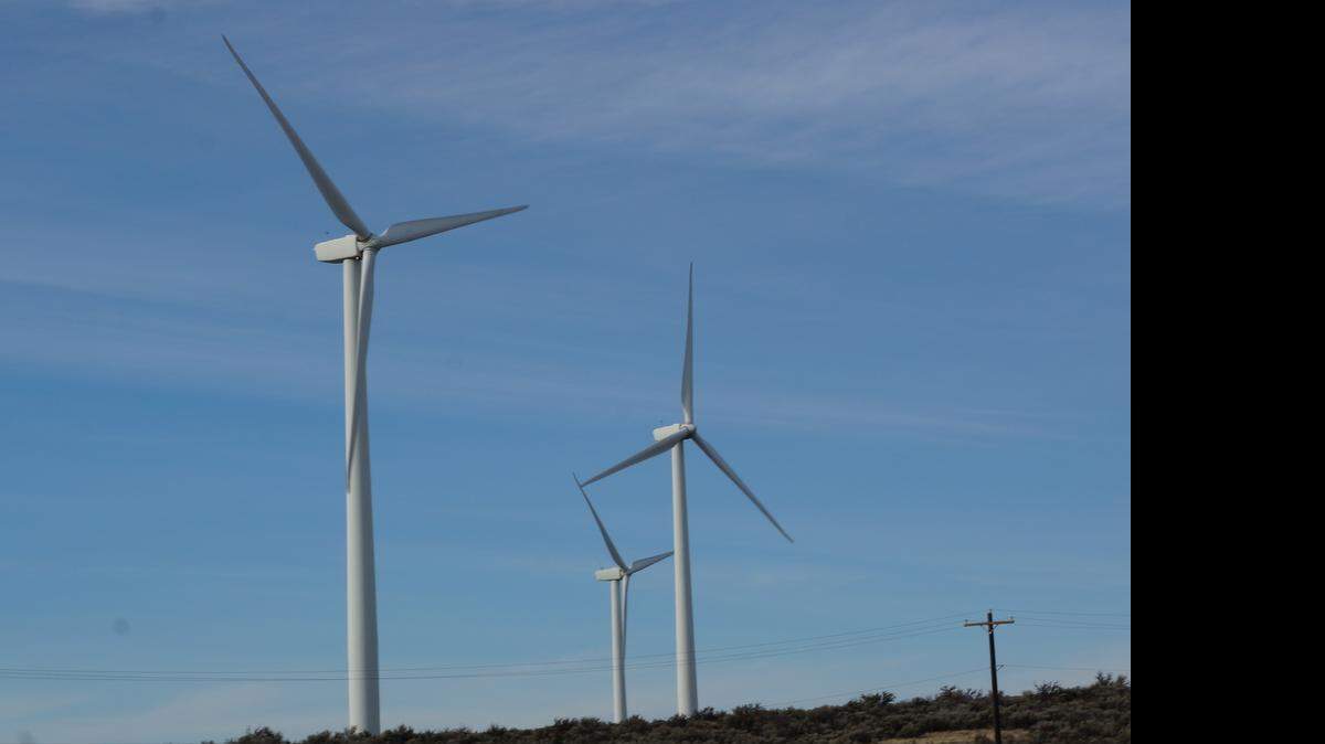 Wind turbines in western Washington state, October 2014
